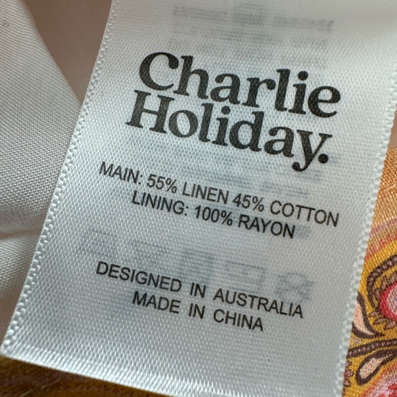 Charlie Holiday Marley Paisley Sleeveless Sundress Babydoll Coquette Fairy - Picture 11 of 12